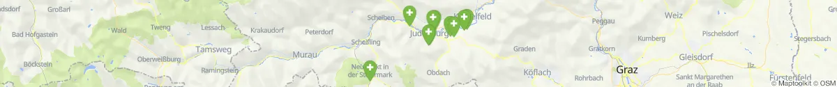 Map view for Pharmacies emergency services nearby Sankt Georgen ob Judenburg (Murtal, Steiermark)
